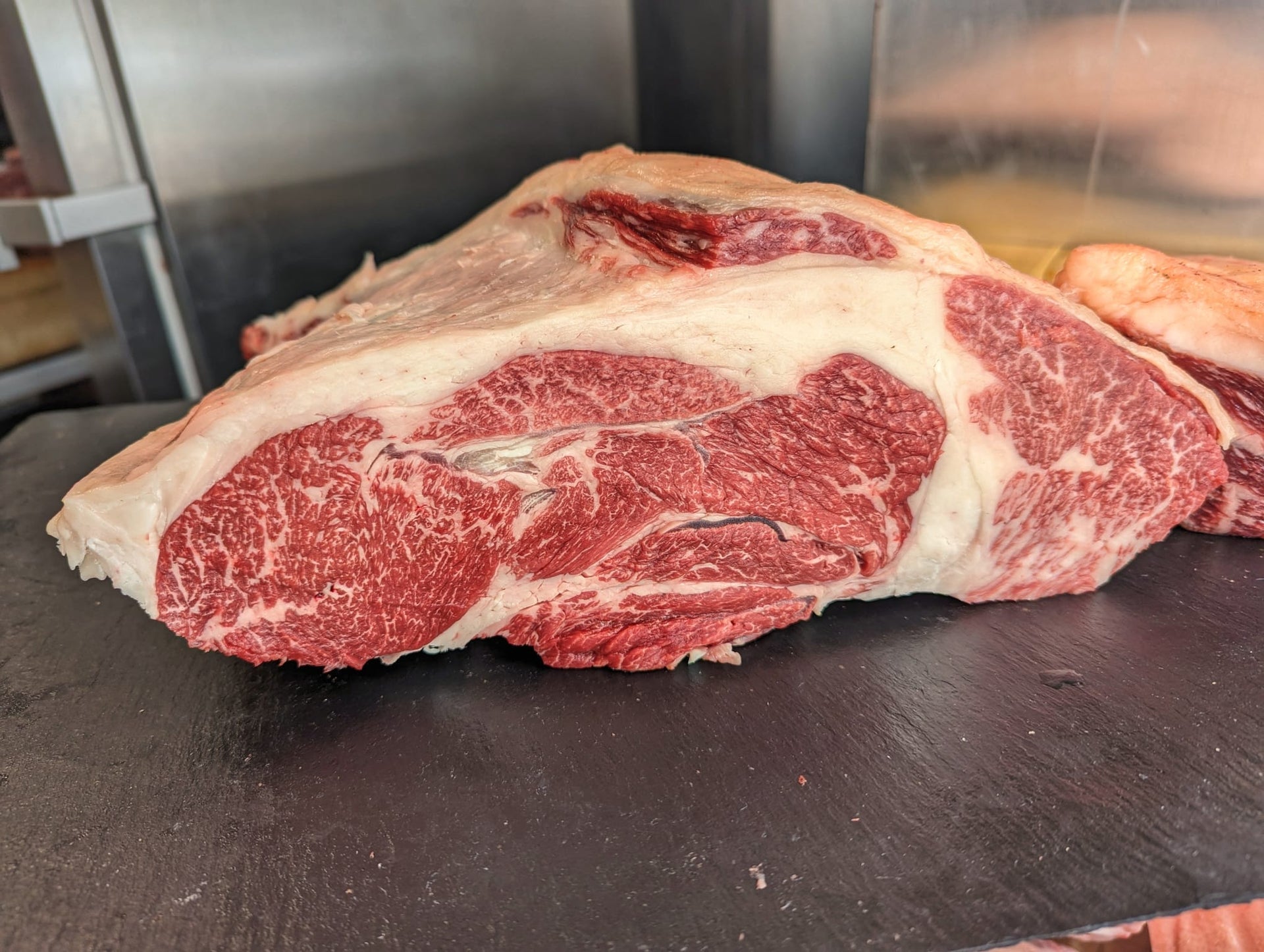 Himalayan salt aged Wagyu rump steak