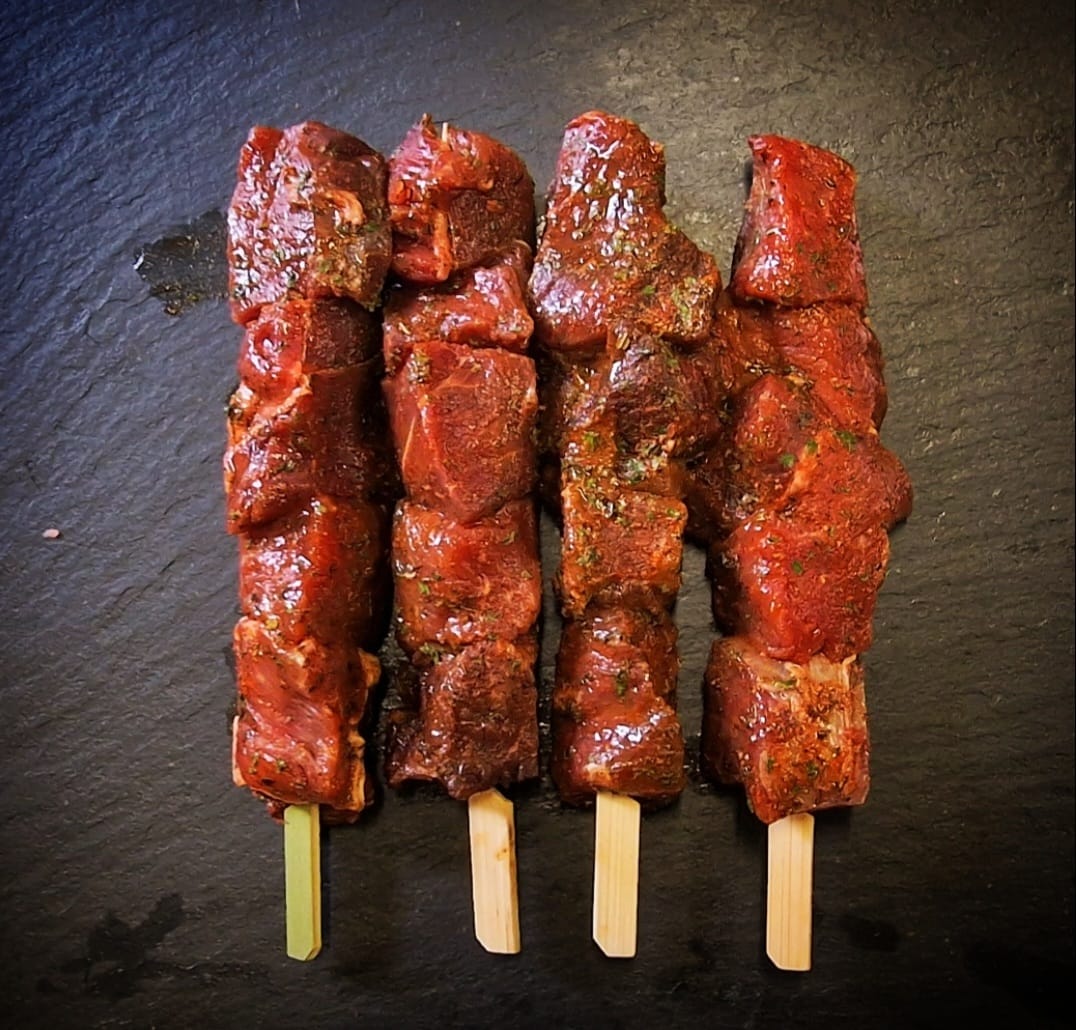 Tender Moroccan style lamb kebabs